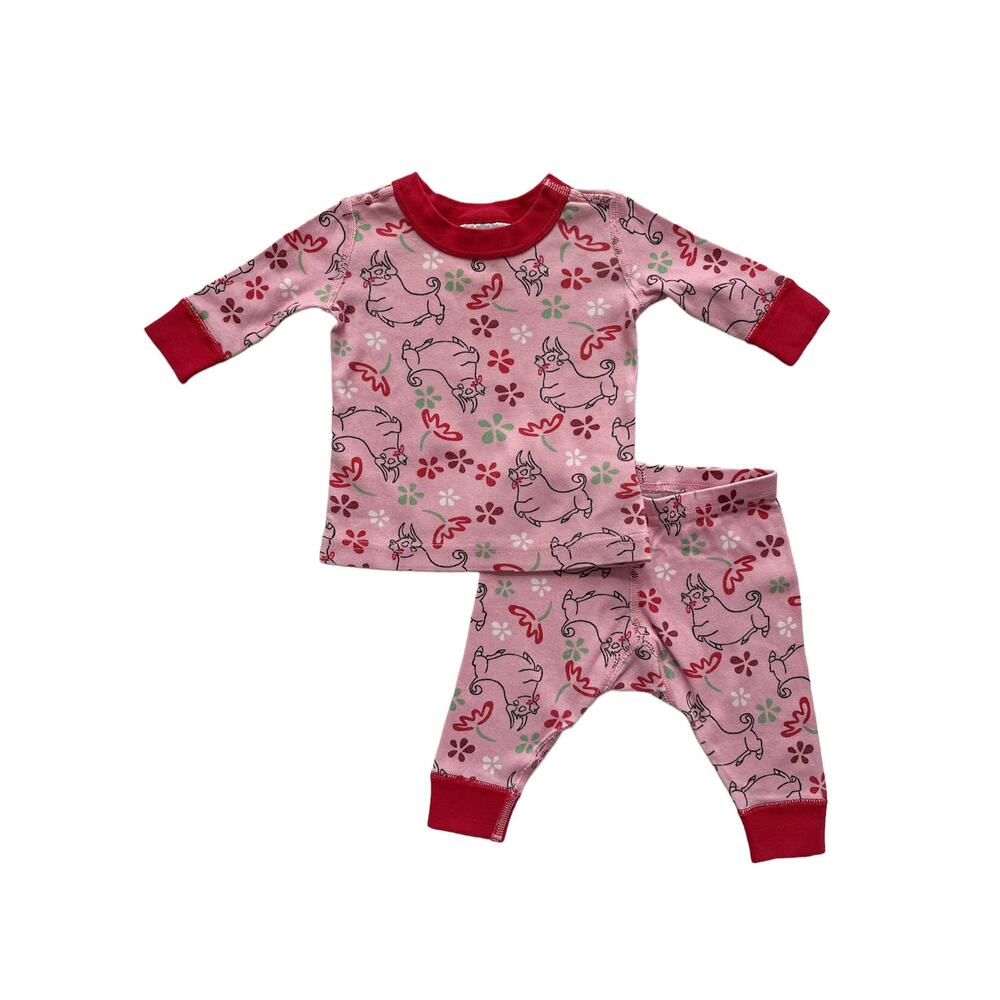 Hanna Andersson + Ferdinand Long John Pajamas Size 0-6m